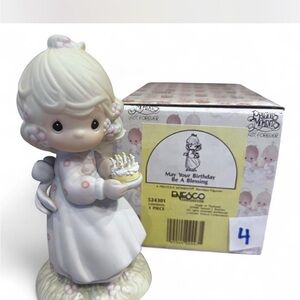 1990 Precious Moments Figurine-‘May your birthday be a blessing’